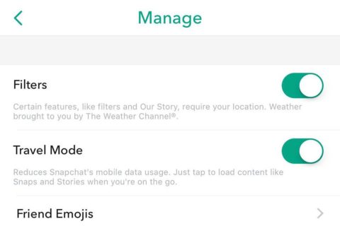snapchat features