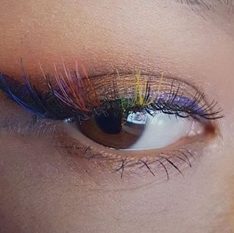 rainbow eyelashes