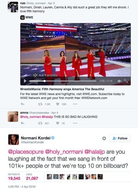 celebritiy twitter trolls normani kordei