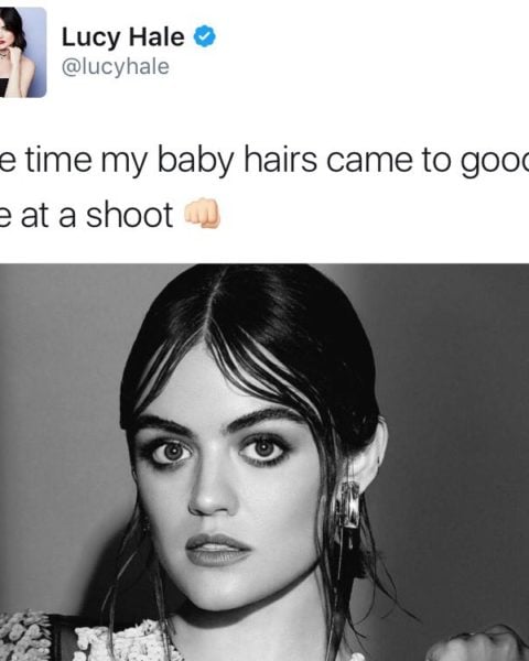 lucy hale baby hairs
