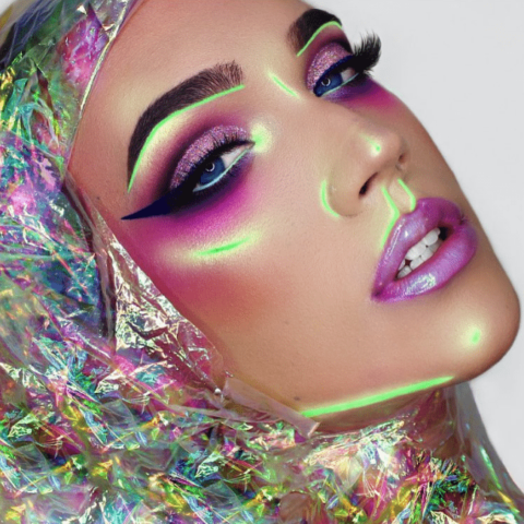 neon makeup