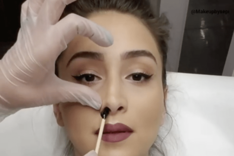 nose hair waxing video