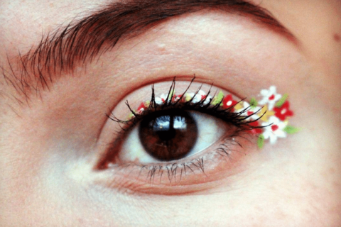 floral eyeliner