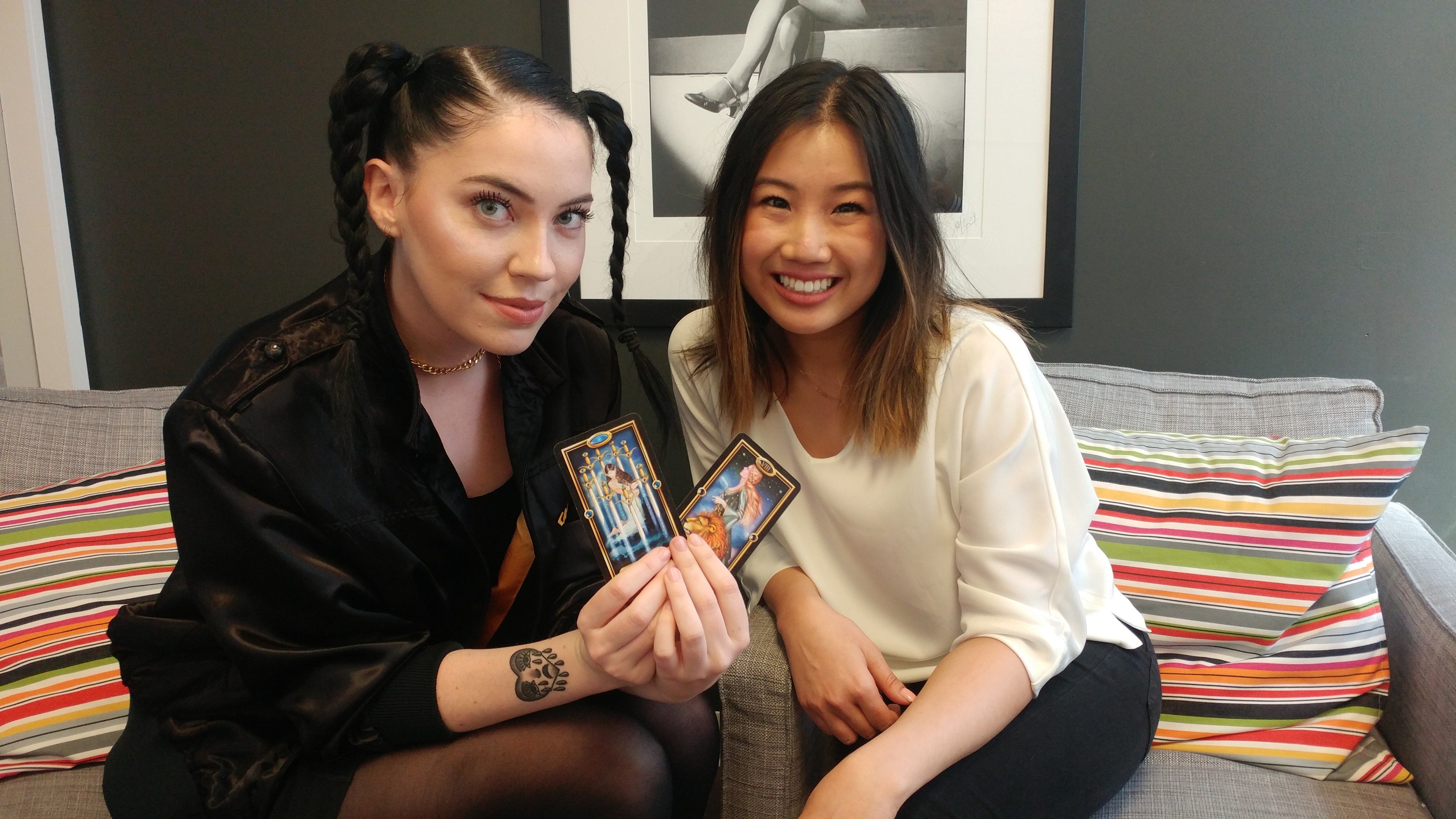 Watch What Happens When Bishop Briggs Does a Tarot Card Reading.