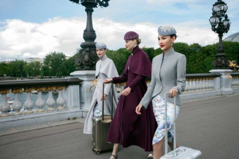 Chinese airline haute couture uniform