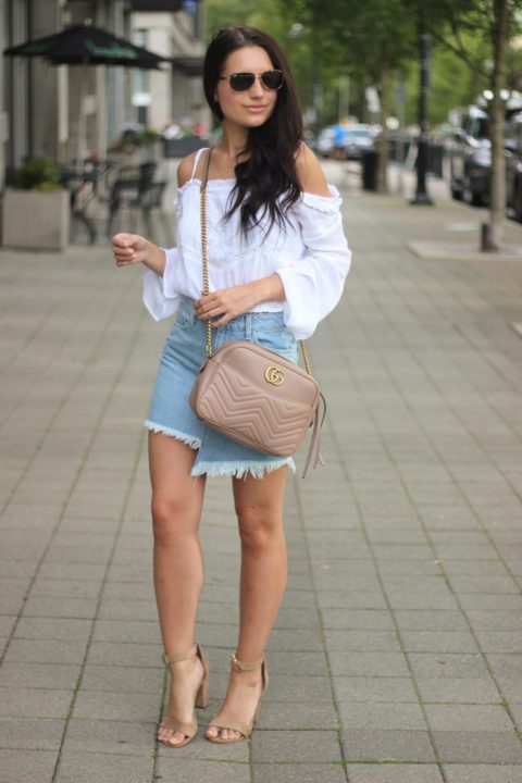 How to Wear a Denim Skirt and Not Look Like a Cowgirl - FASHION Magazine