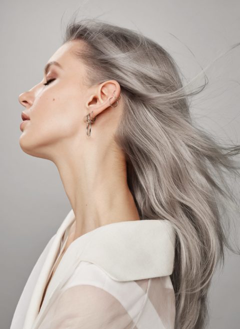 Get silver hair at home