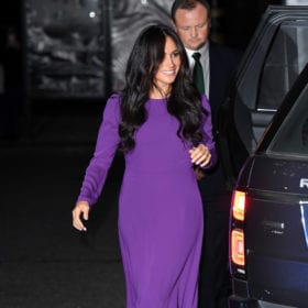 meghan markle purple dress