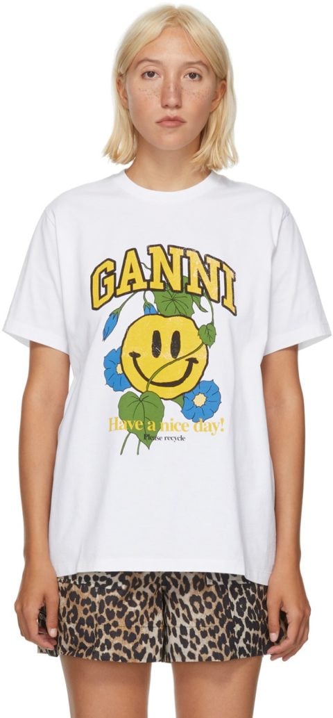 Yellow Ganni t-shirt
