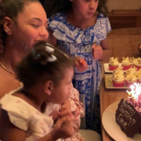 Beyonce, Blue Ivy and Rumi 