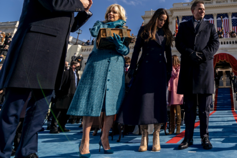 A photo of the Bidens at the 2021 Inauguration
