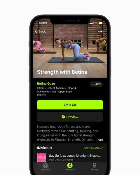 Apple Fitness Screen
