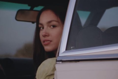 A screenshot from Olivia Rodrigo's music video for Drivers License