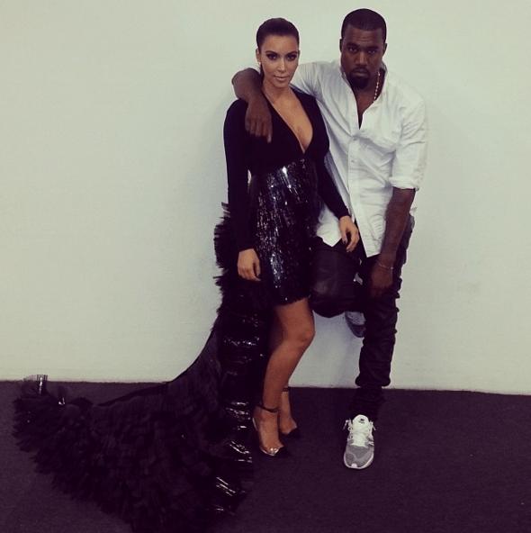 Kim and Kanye in 2012