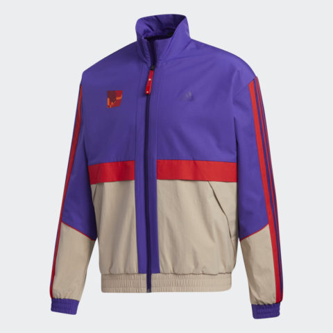 Adidas purple and red jacket