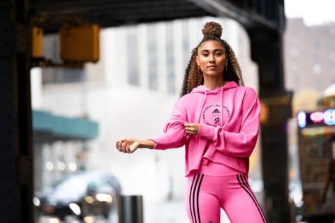 an image of Ally Love from the new peloton and adidas collection
