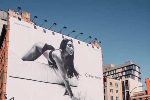 Meghan Thee Stallion Calvin Klein: A photo of Megan Thee Stallion's Calvin Klein billboard