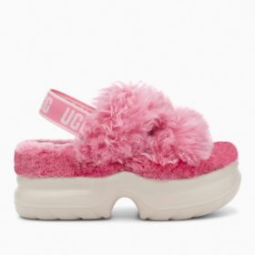 Pink Ugg shoe