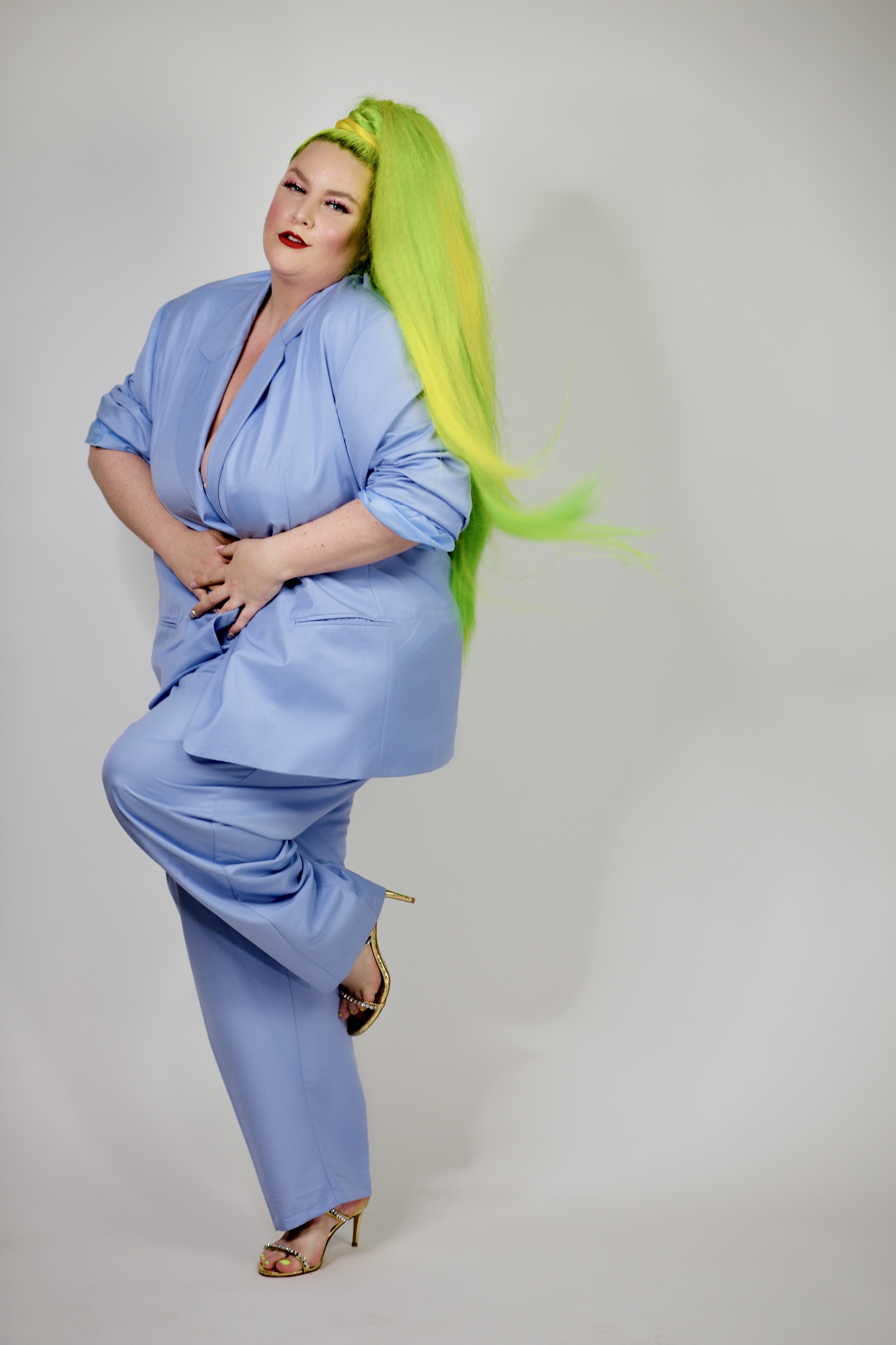 Body Positivity Activist Margie Plus on Her Signature Neon Hair - FASHION  Magazine