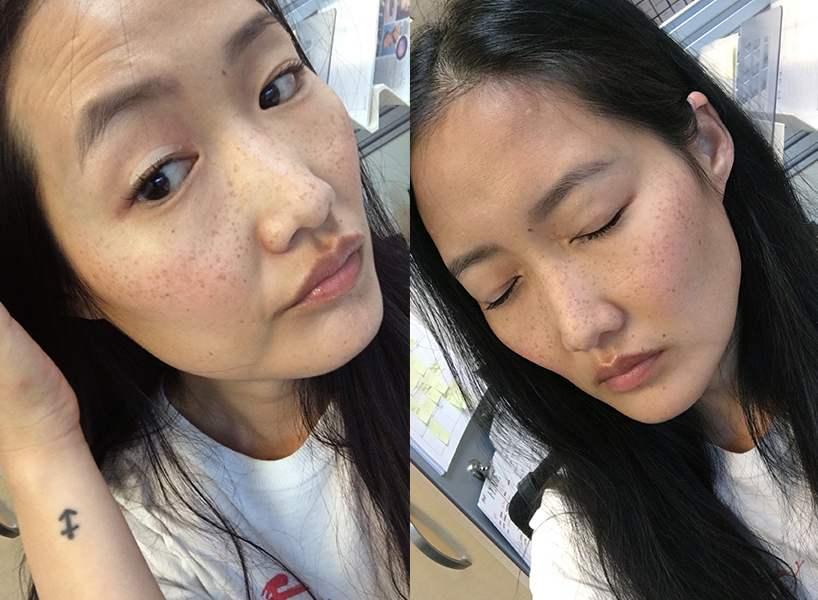 before and after eyelid tape
