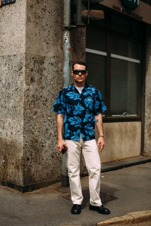 patterned shirts men's fashion milan
