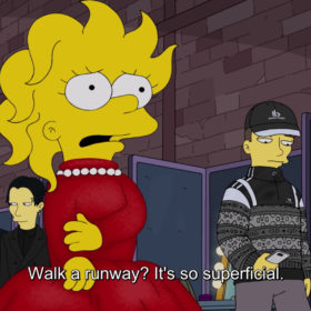 Lisa Simpson Balenciaga x The Simpsons show