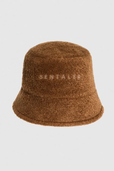 Boucle Alpaca Bucket Hat brown