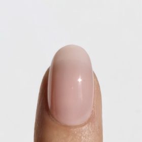 easy holiday nail look nude nail base