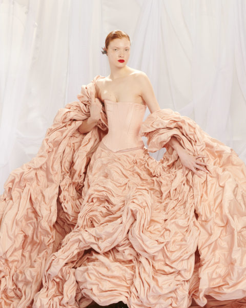 pink couture dress