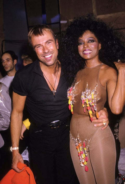 thierry mugler and diana ross