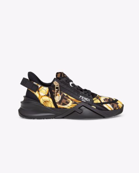 Fendace gold and black sneaker