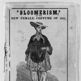 Amelia Bloomer suffragette poster