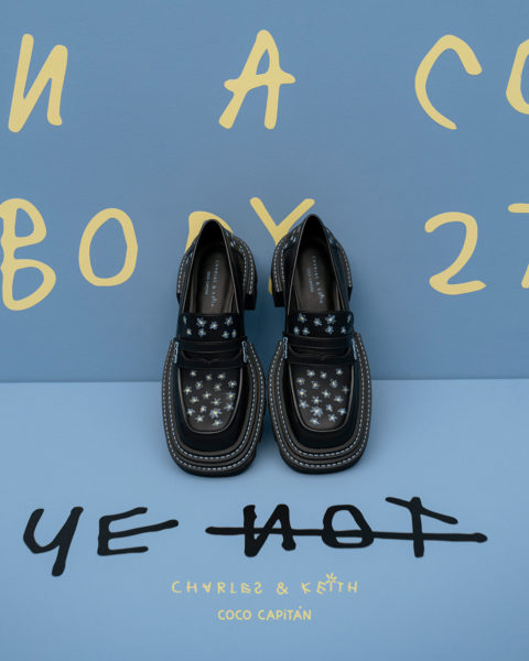 CHARLES KEITH black loafers
