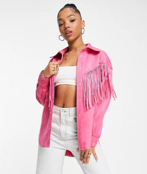 Barbie cowboy products: hot pink fringe jacket