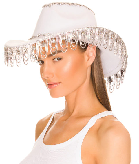Barbie cowboy products: white bedazzled cowboy hat