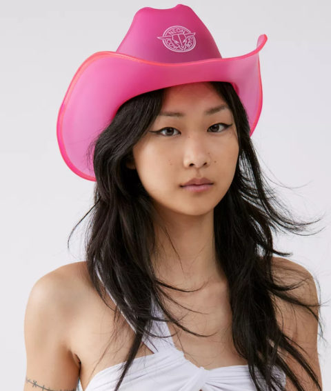 Barbie cowboy products: hot pink neon cowboy hat