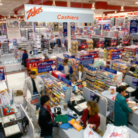 Zellers checkout from the '80s