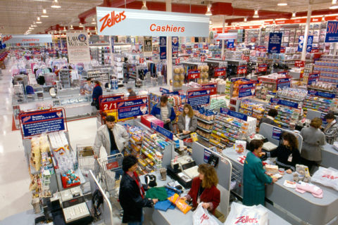 Zellers checkout from the '80s