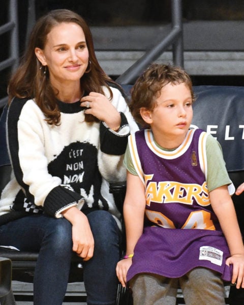 Natalie Portman and her son