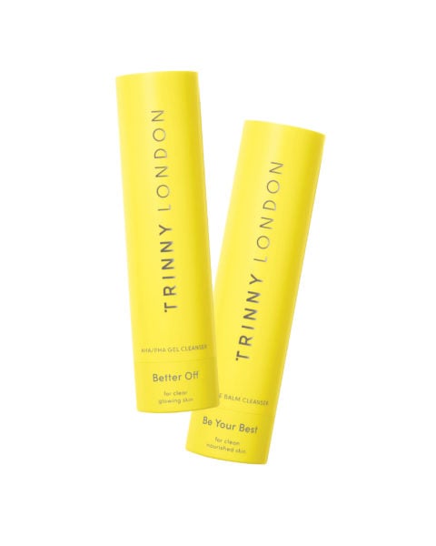 Trinny London Better Off AHA/PHA Gel Cleanser and Be Your Best Enzyme Balm Cleanser