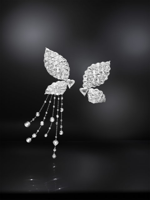 Chopard x Mariah Carey butterfly earrings