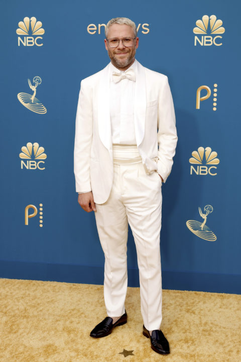 Seth Rogen on the Emmys 2022 red carpet