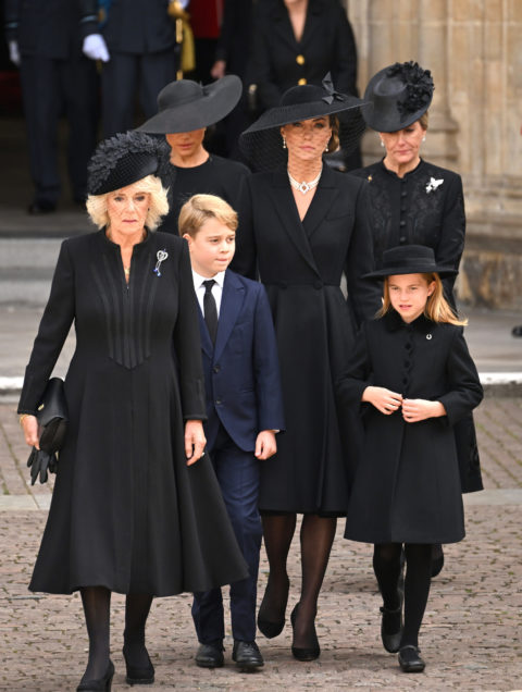 The British royal family pays homage to Queen Elizabeth II at her funeral