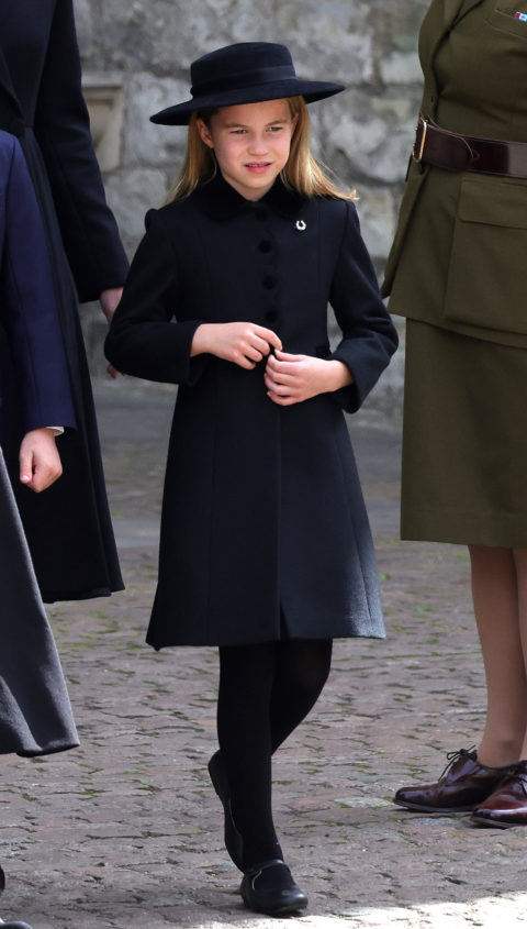 Princess Charlotte at the queen's funeral