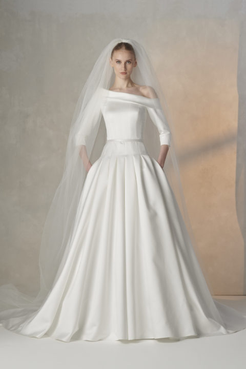 Rami Al Ali Fall 2023 dropped waist wedding gown