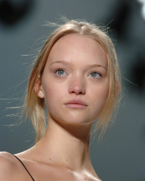 Model Gemma Ward appears to be crying on the J Mendel runway in 2005