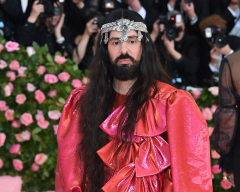 A photo of former Gucci creative director Alessandro Michele at the met gala