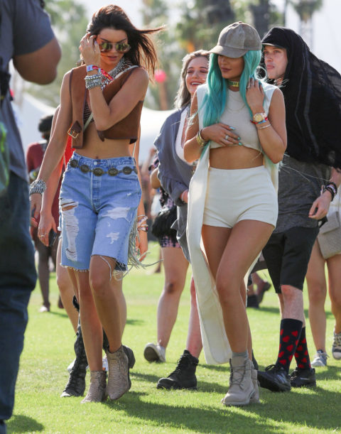 Kendall und Kylie Jenner 2015 Coachella