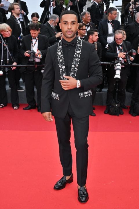 Lucien Laviscount attends the 2023 Cannes Red Carpet