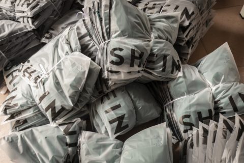 Piles of Shein packages